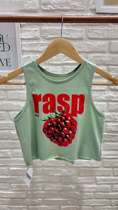 MUSCULOSA CROP TOP RASP BERRY- ALGODÓN (11 COLORES / TALLE ÚNICO) - Cuenta Conmigo Santa Fe
