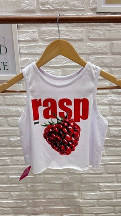 MUSCULOSA CROP TOP RASP BERRY- ALGODÓN (11 COLORES / TALLE ÚNICO) - comprar online