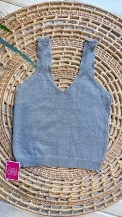 MUSCULOSA DE HILO CON BRILLITOS (4 COLORES / TALLE UNICO) en internet