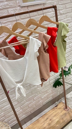 BLUSA NAHIBI- LINO ITALIANO (4 COLORES / TALLE ÚNICO) - Cuenta Conmigo Santa Fe