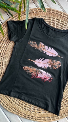 REMERAS ESTAMPADAS PROMO!- ALGODÓN / COLOR NEGRO (25 MODELOS / TALLE ÚNICO)