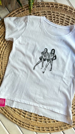 REMERAS DE ALGODON ESTAMPADAS- COLOR BLANCO (11 MODELOS / TALLE ÚNICO) - comprar online