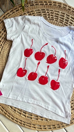REMERAS DE ALGODON ESTAMPADAS- COLOR BLANCO (11 MODELOS / TALLE ÚNICO) en internet