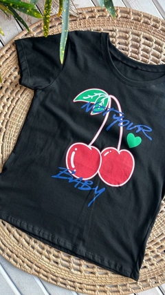 REMERAS ESTAMPADAS PROMO!- ALGODÓN / COLOR NEGRO (25 MODELOS / TALLE ÚNICO) - tienda online