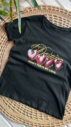 REMERAS ESTAMPADAS PROMO!- ALGODÓN / COLOR NEGRO (25 MODELOS / TALLE ÚNICO)