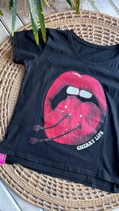 REMERAS DE ALGODON ESTAMPADAS- COLOR NEGRO (10 MODELOS / TALLE ÚNICO) - Cuenta Conmigo Santa Fe