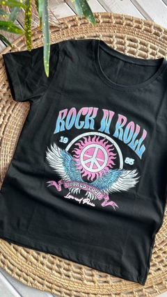 REMERAS ESTAMPADAS PROMO!- ALGODÓN / COLOR NEGRO (25 MODELOS / TALLE ÚNICO) en internet