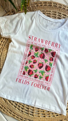 REMERAS DE ALGODON ESTAMPADAS- COLOR BLANCO (VARIOS MODELOS/ TALLE UNICO) en internet
