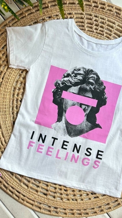 Imagen de REMERAS DE ALGODON ESTAMPADAS- COLOR BLANCO (VARIOS MODELOS/ TALLE UNICO)