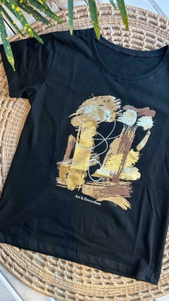 REMERAS DE ALGODÓN CON BRILLOS- 3 COLORES (11 MODELOS / TALLE ÚNICO)
