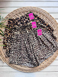 SHORT ANIMAL PRINT- TELA CEY (3 ESTAMPADOS / TALLE ÚNICO)