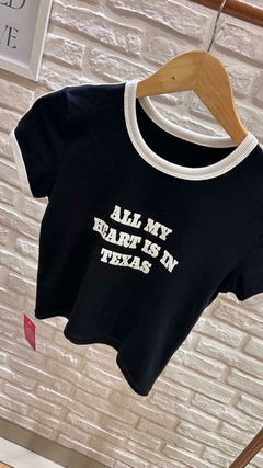 REMERA TEXAS- RIB ALGODÓN (4 COLORES / TALLE ÚNICO)