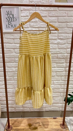 VESTIDO DE LINO A RAYAS (5 COLORES / TALLE UNICO) - Cuenta Conmigo Santa Fe
