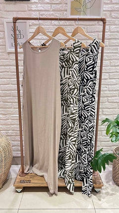 VESTIDO LARGO DE LINO CON BOLSILLOS (2 MODELOS / TALLE ÚNICO)