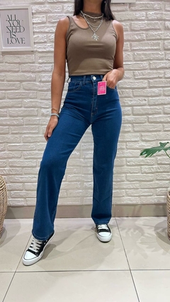 WIDE LEG AZUL- ELASTIZADO (TALLES 36 AL 46) - comprar online