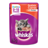 Pouch Whiskas Gatito Carne Caja x12