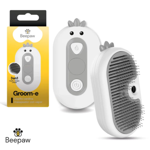 CEPILLO CON VAPOR Y CARDINA BEEPAW GROOM-E - comprar online