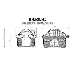 Cucha Kennel Tipo casita - comprar online