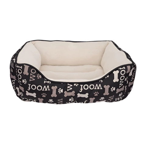 Moises Dogit Rectangular Cuddle Piel Premium Negra