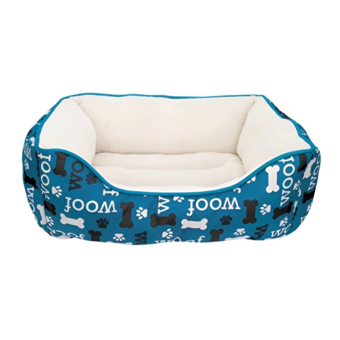 Moises Dogit Rectangular Cuddle Piel Premium Azul