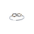 Anillo de Plata y Oro Mujer Con Piedras, Infinito (1002C) en internet