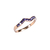 Anillo de Oro Mujer Con Piedras Zigzag (1014D) - tienda online