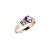 Anillo de Oro Mujer Con Piedras (1300) - tienda online