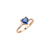 Anillo de Oro Mujer Con Piedras Corazón (1322D)