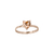 Anillo de Oro Mujer Con Piedras Corazón (1322D) - Joyeria El Rubi