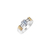Anillo de Plata y Oro Mujer Con Piedras (1327C) - comprar online
