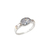 Anillo de Plata y oro con Piedras (1351C) - tienda online