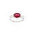 Anillo de Plata y oro con Piedras (1351C) - Joyeria El Rubi
