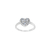 Anillo de Plata Mujer - Corazón con piedras (1616P) en internet