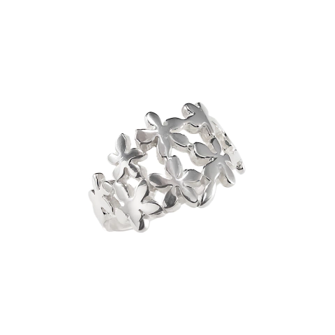 Anillo de Plata con flores (1651P)