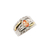 Anillo de Plata y oro con Piedras - (1656C) - Joyeria El Rubi