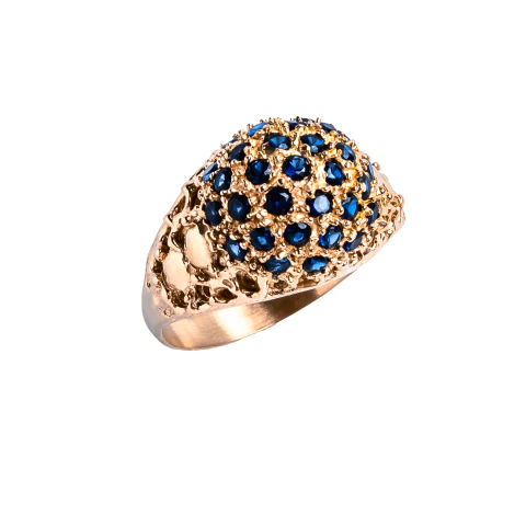 Anillo de Oro Mujer Con Piedras - Frutilla (1716D)