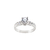 Anillo Solitario de Plata Mujer Con Piedras (1801P) - comprar online