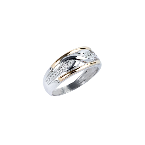 Anillo de Plata con detalles en Oro (1313C)