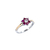 Anillo de Plata y Oro Mujer Con Piedras (1328C) - tienda online