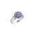 Anillo de Plata y Oro Mujer Con Piedras - Frutilla (1714C) - tienda online