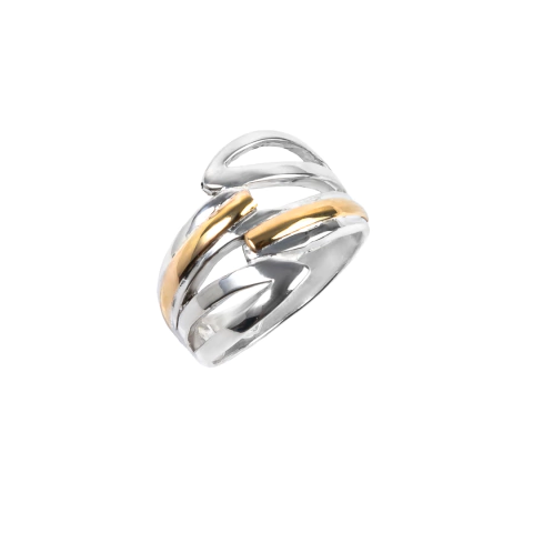 Anillo de Plata con detalles en Oro (1628C)