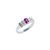 Anillo de Plata y Oro Mujer Con Piedras (1340C) - comprar online