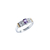 Anillo de Plata y Oro Mujer Con Piedras (1340C) - tienda online