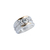 Anillo de Plata y Oro Mujer Con Piedras (1646C) - tienda online