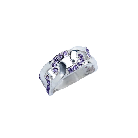 Anillo de Plata Mujer Con Piedras (1346P)