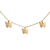 Gargantilla de Oro 7 Mariposas (51002D) - Joyeria El Rubi