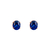 Aros de Oro con piedra Oval (9000D) - tienda online