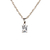 Colgante de Plata Mujer Con Piedra Rectangular (9503P)