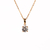 Colgante de Oro Mujer Con Piedra Redonda (9506) - comprar online