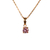 Colgante de Oro Mujer Con Piedra Redonda (9506)